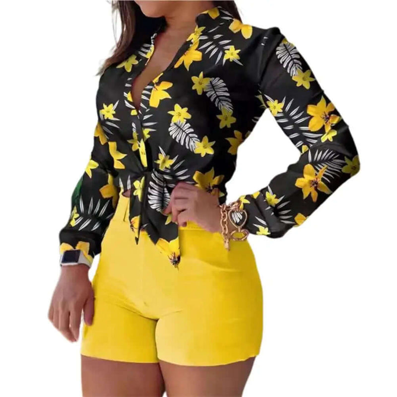 Conjunto Feminino Blusa e Short - Gabrielly