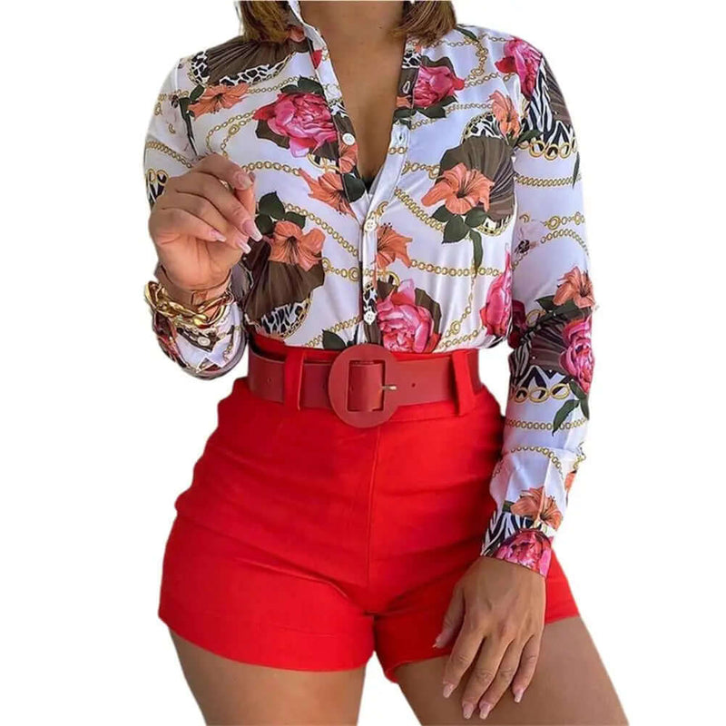 Conjunto Feminino Blusa e Short - Gabrielly