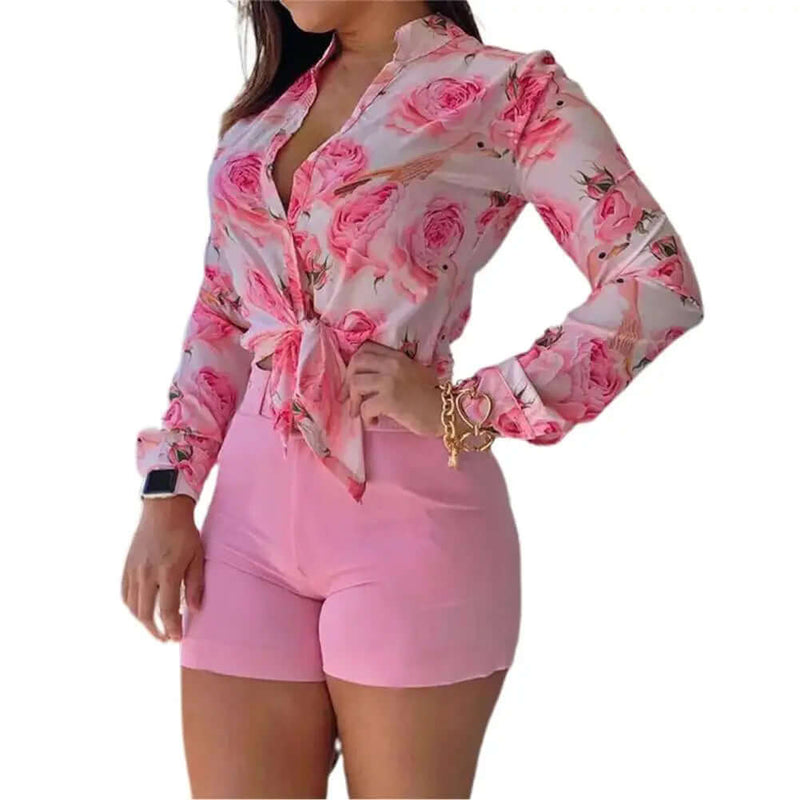 Conjunto Feminino Blusa e Short - Gabrielly