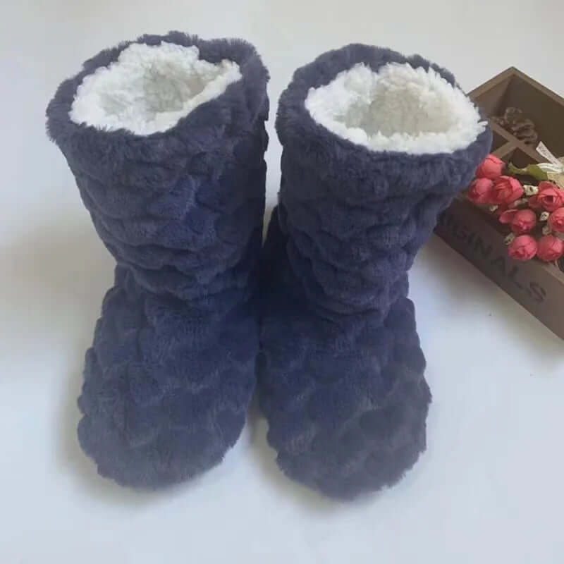 Pantufa Feminina de Inverno Antiderrapante Pelúciada